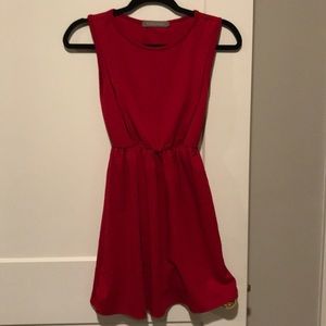 Red Dress with Back Cutout